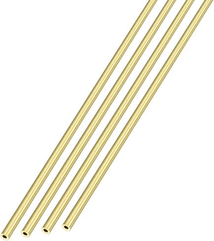 أنبوب نحاسي من ميتاليكسيتي (2 مم OD × 0.5 مم طول الجدار × 300 مم طول) 4 قطع، أنابيب مستقيمة - للتأثيث المنزلي، والآلات، والحرف اليدوية اليدوية in Kuwait