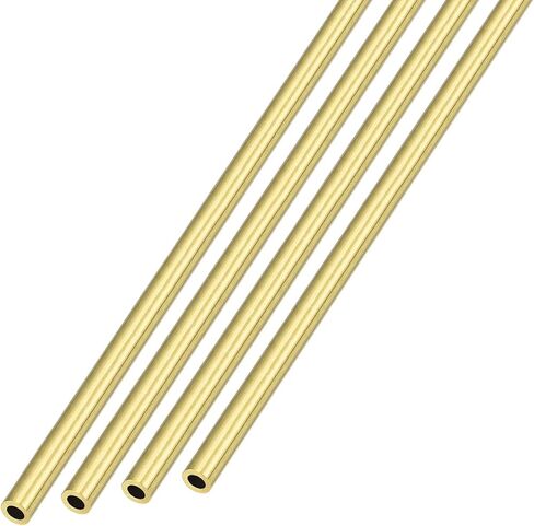 أنبوب نحاسي METALLIXITY (3 مم OD × 0.75 مم جدار T × 300 مم طول) 4 قطع، أنابيب مستقيمة - لتأثيث المنزل، والآلات، والحرف اليدوية اليدوية in Saudi Arabia