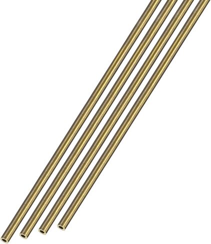 أنبوب نحاسي METALLIXITY (1 مم OD × 0.25 مم جدار T × 300 مم طول) 4 قطع، أنابيب مستقيمة - للتأثيث المنزلي، والآلات، والحرف اليدوية اليدوية in Saudi Arabia