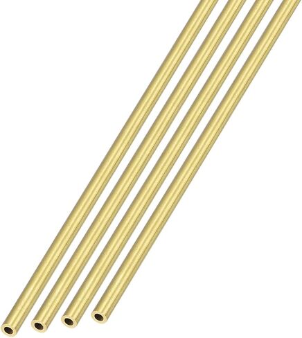 أنبوب نحاسي من METALLIXITY (2.5 مم OD × 0.5 مم جدار T × 300 مم طول) 4 قطع، أنابيب مستقيمة - للتأثيث المنزلي، والآلات، والحرف اليدوية اليدوية in Kuwait