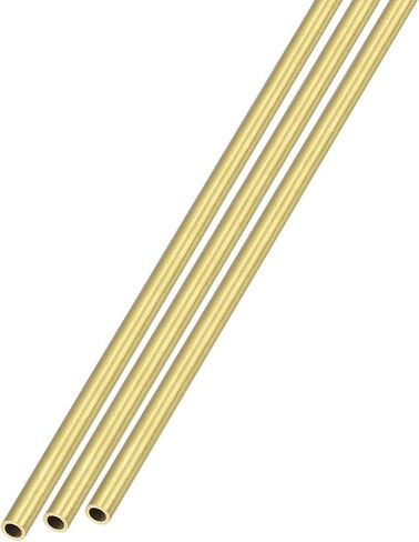 أنبوب نحاسي METALLIXITY (2.5 مم OD × 0.25 مم جدار T × 300 مم طول) 3 قطع، أنابيب مستقيمة - للأثاث المنزلي، والآلات، والحرف اليدوية اليدوية in Saudi Arabia