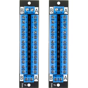 yddmyo (2pcs) for 2x12 Position Terminal Block Distribution Module Breakout Board for AC DC 15 Amp Black in Saudi Arabia
