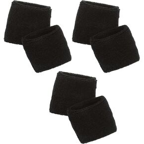 Ergodyne unisex adult Wrist Terry Cloth Sweatband, Black, Pair US in Saudi Arabia