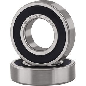 XiKe 2 Pcs 6207-2RS Double Rubber Seal Bearings 35x72x17mm, Pre-Lubricated and Stable Performance and Cost Effective, Deep Groove Ball Bearings. in Saudi Arabia