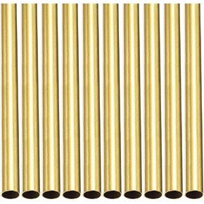 أنبوب نحاسي DTGN 7 مم × 0.2 مم × 300 مم (ODxWall TxL) - 10 عبوات - جيد لإطار ديكور DIY لمعدات الآلات - أنابيب معدنية مستديرة in Saudi Arabia