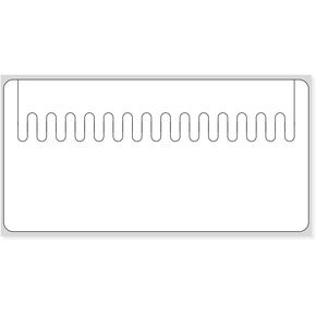 PDC Healthcare HTHERMD11 Label Self-Shred Direct Thermal Piggyback Paper, Permanent, 3" Core, 4" x 2", White (Pack of 6000) in Saudi Arabia