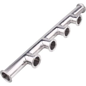 DERNORD Tri Clamp 1.5 inch x 3 Port Manifold Stainless Steel 304 Sanitary Fitting
