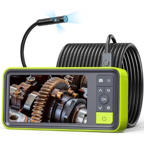 منظار داخلي صناعي ثلاثي العدسات، كاميرا فحص بوريسكوب Anykit 1080P مع عدسة مقاومة للماء IP67 مقاس 7.9 مم، كاميرا صرف صحي شاشة LCD 4.5 بوصة، 6+2 مصابيح LED، كابل شبه صلب بطول 16.5 قدم، بطاقة 32 جيجابايت in Kuwait