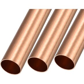 أنبوب نحاسي METALLIXITY (29 مم OD × 1 مم جدار T × 100 مم طول) 3 قطع، أنابيب مستقيمة - للتأثيث المنزلي، والآلات، والحرف اليدوية اليدوية in Kuwait