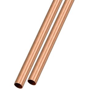 أنبوب نحاسي METALLIXITY (6 مم OD × 0.25 مم جدار T × 200 مم طول) قطعتان، أنابيب مستقيمة - للتأثيث المنزلي، والآلات، والحرف اليدوية اليدوية in Kuwait