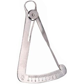 1 Piece Gauge Caliper Dental Gauge Caliper Stainless Steel Dental Gauge Caliper 0-10mm Scale Ruler Jewelry Measuring Calipers Crown Gauge Caliper, Silver in Saudi Arabia