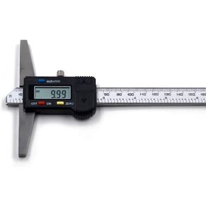 Oudtinx Digital Depth Caliper Electronic Depth Gauge Caliper Depth Rule (200mm(Normal))