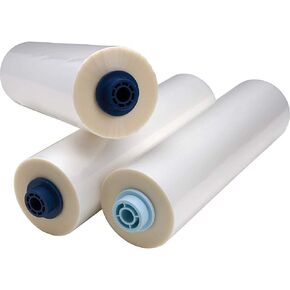 GBC EZ Load Blue End Cap Laminating Roll Film, Low Temp, Gloss, 11.5" x 200', 3 mil, 2 Rolls (3125362EZ)