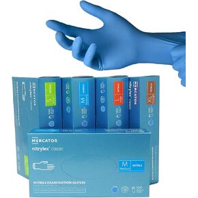 NITRYLEX Nitrile Medical Exam Gloves 1000/cs, Powder/ Latex-Free, Textured, Blue in Saudi Arabia