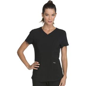 Cherokee V-Neck Women's Scrub Top, 4-Way Stretch, Superior Performance and Comfort, Infinity Uniforms CK623A