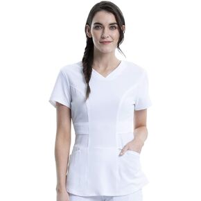 Cherokee V-Neck Women's Scrub Top, 4-Way Stretch, Superior Performance and Comfort, Infinity Uniforms CK623A