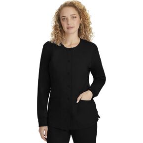 Healing Hands Womens Scrub Jacket 5 Pocket Purple Label 5063 Daisy Snap-up Scrubs Women Jacket in Kuwait