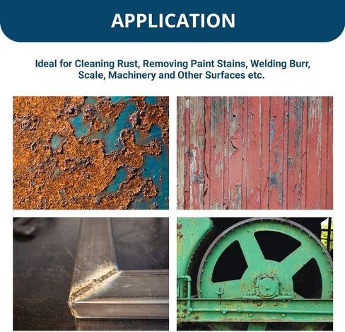 عجلة الأسلاك المجعدة المثبتة 6.35 سم من بينشمارك لثقب ضيق فرشاة طرف الأسلاك لإزالة طلاء إزالة الحرق لزاوية المطحونة بالهواء المضغوط - فولاذ كربوني in Kuwait