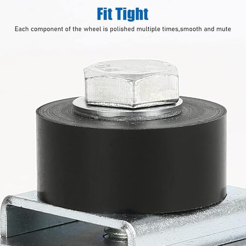 AMZGLORY عجلات دوارة ذات تحميل صامت وخفيف الوزن مع وضع تجميع العربة لقناة تبختر Unistrut بعرض 1-5/8 بوصة وكل قناة تبختر 1-5/8 بوصة أو قناة أطول، قطعتان in Kuwait