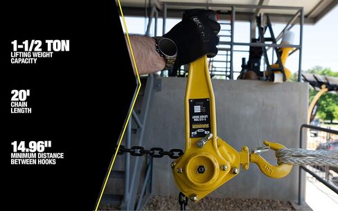 1-1/2T Lever Hoist 20' in Kuwait