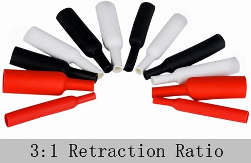 TUOFENG 320 قطعة 3: 1 أنابيب الانكماش، لاصق أنابيب الانكماش الحراري (7 مقاسات 3 ألوان) غلاف انكماش للأسلاك، حامي الأسلاك، تركيبات ستيريو السيارات والسيارات in Kuwait