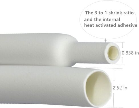 TUOFENG 320 قطعة 3: 1 أنابيب الانكماش، لاصق أنابيب الانكماش الحراري (7 مقاسات 3 ألوان) غلاف انكماش للأسلاك، حامي الأسلاك، تركيبات ستيريو السيارات والسيارات in Kuwait