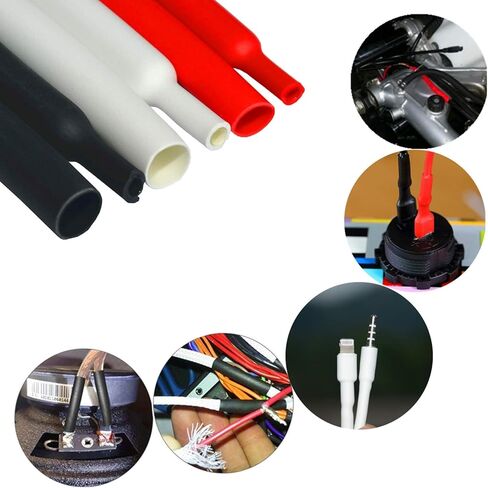TUOFENG 320 قطعة 3: 1 أنابيب الانكماش، لاصق أنابيب الانكماش الحراري (7 مقاسات 3 ألوان) غلاف انكماش للأسلاك، حامي الأسلاك، تركيبات ستيريو السيارات والسيارات in Kuwait