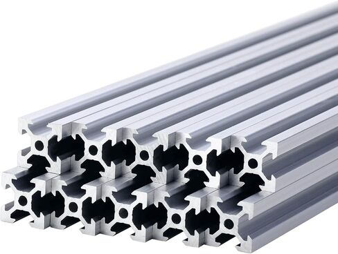 2020 V فتحة الألومنيوم لأجزاء الطابعة ثلاثية الأبعاد و CNC DIY أسود 1000mmX10 in Kuwait