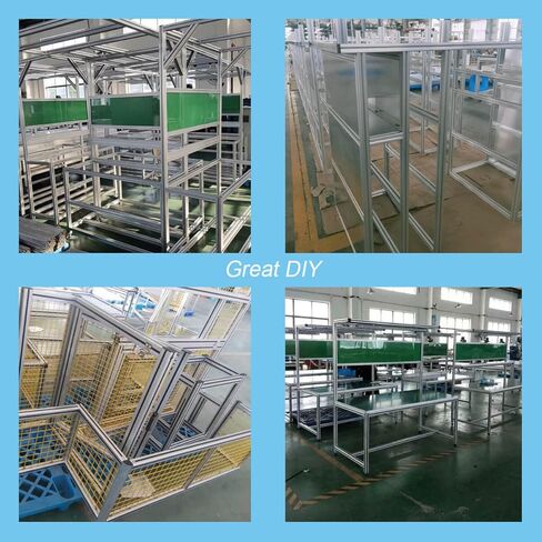 2020 V فتحة الألومنيوم لأجزاء الطابعة ثلاثية الأبعاد و CNC DIY أسود 1000mmX10 in Kuwait