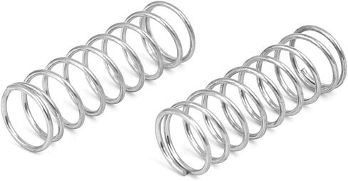 زنبرك ضغط Uxcell، 304 من الفولاذ المقاوم للصدأ، 12 مم OD، حجم السلك 1 مم، طول حر 35 مم، لون فضي، 10 قطع in Kuwait