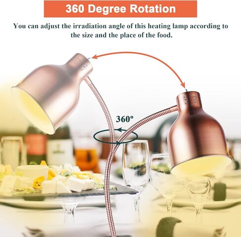 YMJOINMX الغذاء الحرارة مصباح الأشعة تحت الحمراء سخان الطعام مصباح مطعم قابل للسحب مصباح حراري للمطاعم تسخين مصباح لتدفئة الطعام بوفيه in Kuwait