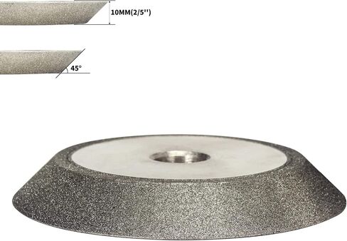 3 inch Electroplated Diamond Grinding Wheel Cup Shaped, 1/2in Bore 150 Grit 45 Degree, Bowl Grinding Wheel Cutter Grinder Sharpening Tool for Hard Alloy Tungsten Steel Glass Ceramics 1PC 78x12.7x15mm in Saudi Arabia