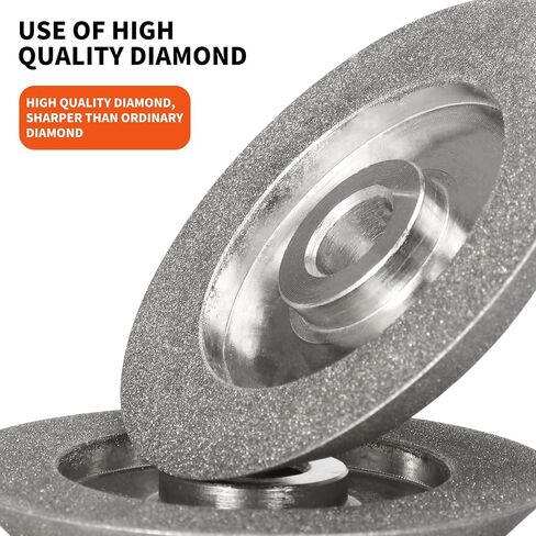 3 inch Electroplated Diamond Grinding Wheel Cup Shaped, 1/2in Bore 150 Grit 45 Degree, Bowl Grinding Wheel Cutter Grinder Sharpening Tool for Hard Alloy Tungsten Steel Glass Ceramics 1PC 78x12.7x15mm in Saudi Arabia