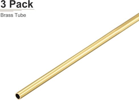 أنبوب نحاسي DTGN 4.5 مم × 0.5 مم × 300 مم (ODxWall TxL) - 3 عبوات - جيد لإطار ديكور DIY لمعدات الآلات - أنابيب معدنية مستديرة in Kuwait