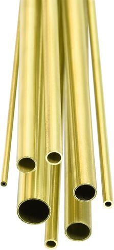 انبوب نحاسي من دي تي جي ان 2 ملم 3 ملم 4 ملم 5 ملم 6 ملم 7 ملم 8 ملم 10 ملم × 0.5 ملم × 300 ملم (ODxWall TxL) - 6 قطع في مجموعة واحدة - جيد لمعدات الالات - انابيب معدنية in Kuwait