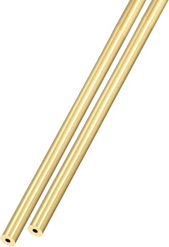 METALLIXITY Brass Tube (3mm OD x 1mm Wall T x 300mm L) 2Pcs, Straight Tubing - for Home Furnishing, Machinery, DIY Handicraft in Saudi Arabia