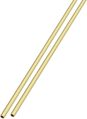 أنبوب نحاسي METALLIXITY (2 مم OD × 0.25 مم جدار T × 300 مم طول) قطعتان، أنابيب مستقيمة - للتأثيث المنزلي، والآلات، والحرف اليدوية اليدوية in Saudi Arabia