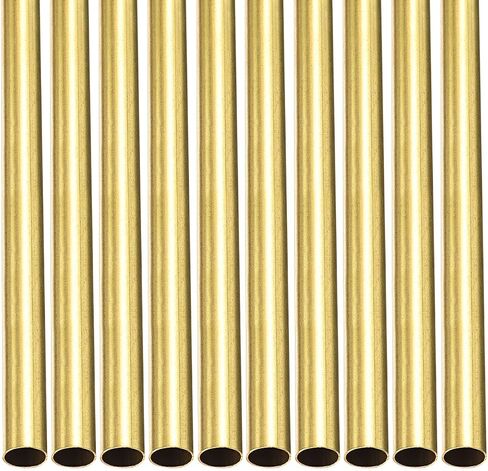 أنبوب نحاسي DTGN 7 مم × 0.2 مم × 300 مم (ODxWall TxL) - 10 عبوات - جيد لإطار ديكور DIY لمعدات الآلات - أنابيب معدنية مستديرة in Saudi Arabia