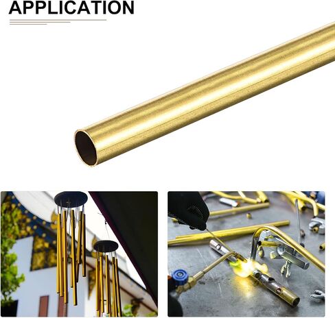 أنبوب نحاسي DTGN 7 مم × 0.2 مم × 300 مم (ODxWall TxL) - 10 عبوات - جيد لإطار ديكور DIY لمعدات الآلات - أنابيب معدنية مستديرة in Saudi Arabia