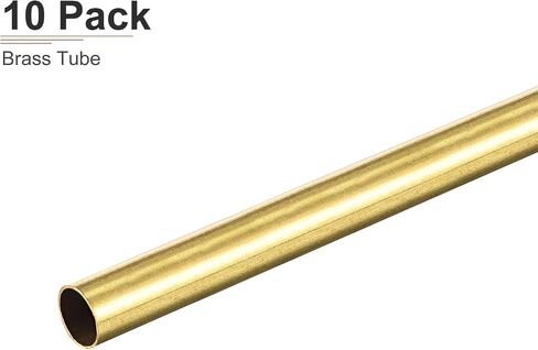 أنبوب نحاسي DTGN 7 مم × 0.2 مم × 300 مم (ODxWall TxL) - 10 عبوات - جيد لإطار ديكور DIY لمعدات الآلات - أنابيب معدنية مستديرة in Saudi Arabia