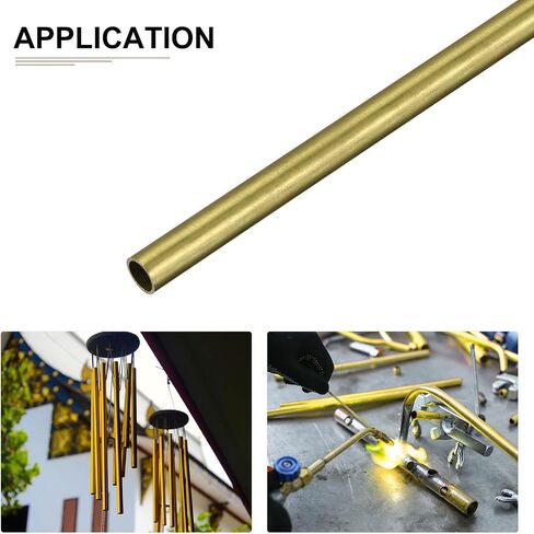أنبوب نحاسي DTGN 5.5 مم × 0.2 مم × 300 مم (ODxWall TxL) - عبوتان - جيد لإطار ديكور DIY لمعدات الآلات - أنابيب معدنية مستديرة in Saudi Arabia