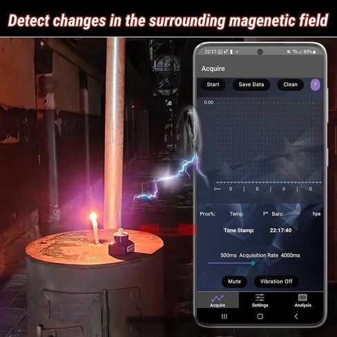 معدات Omni Pod الخارقة ومعدات صيد الأشباح - أجهزة استشعار القرب ودرجة الحرارة والبارومترية ومسجل بيانات WiFi ومتوافقة مع iOS وAndroid. 3 في 1 معدات الأشباح مجموعة خوارق مقياس الأشباح in Kuwait