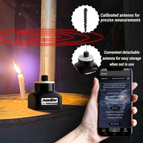 معدات Omni Pod الخارقة ومعدات صيد الأشباح - أجهزة استشعار القرب ودرجة الحرارة والبارومترية ومسجل بيانات WiFi ومتوافقة مع iOS وAndroid. 3 في 1 معدات الأشباح مجموعة خوارق مقياس الأشباح in Kuwait