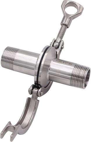 DERNORD 2 قطعة مواسير صحية للذكور + مشبك ثلاثي SUS304 (مشبك ثلاثي البرسيم) + حشية FKM (حجم الأنبوب الملولب للذكور: 1 بوصة DN25) in Saudi Arabia