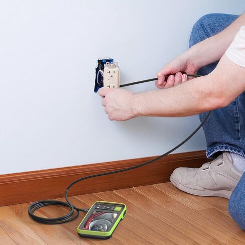 منظار داخلي صناعي ثلاثي العدسات، كاميرا فحص بوريسكوب Anykit 1080P مع عدسة مقاومة للماء IP67 مقاس 7.9 مم، كاميرا صرف صحي شاشة LCD 4.5 بوصة، 6+2 مصابيح LED، كابل شبه صلب بطول 16.5 قدم، بطاقة 32 جيجابايت in Kuwait