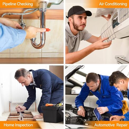 منظار تركيز تلقائي 5 ميجابكسل، منظار بوريسكوب USB تيسلونج الجيل الثالث مع كاميرا فحص 5.0 ميجابيكسل، كيبل شبه صلب مقاوم للماء بطول 16.4 قدم ومسبار اضواء LED قابل للتعديل لجوالات اندرويد وويندوز وماك in Kuwait