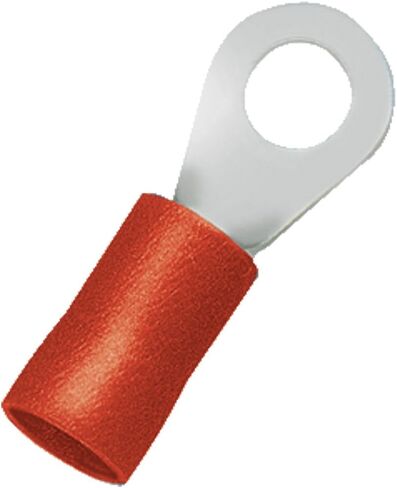 ASI 2050070 نوع RF-M3.5 طرف حلقي، حجم مسمار 3.5 مم، 22-16 AWG، طول 17.4 مم، أحمر (عبوة من 100 قطعة) in Saudi Arabia