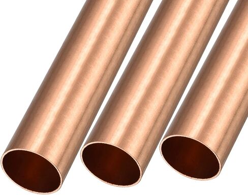 أنبوب نحاسي METALLIXITY (29 مم OD × 1 مم جدار T × 100 مم طول) 3 قطع، أنابيب مستقيمة - للتأثيث المنزلي، والآلات، والحرف اليدوية اليدوية in Kuwait