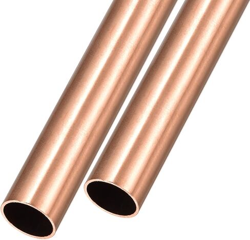 METALLIXITY Copper Tube (16mm OD x 1mm Wall T x 100mm L) 2Pcs, Straight Tubing - for Home Furnishing, Machinery, DIY Handicraft in Kuwait