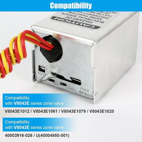 40003916-026 V8043E1012 Zone Valve Motor for Honeywell, AMZGLORY Replacement Head Compatible with V8043E1061 M847D1004 V8043E1012 V8043E1079 etc. 24Vac 50/60Hz with End Switch (15 Year Warranty) in Kuwait